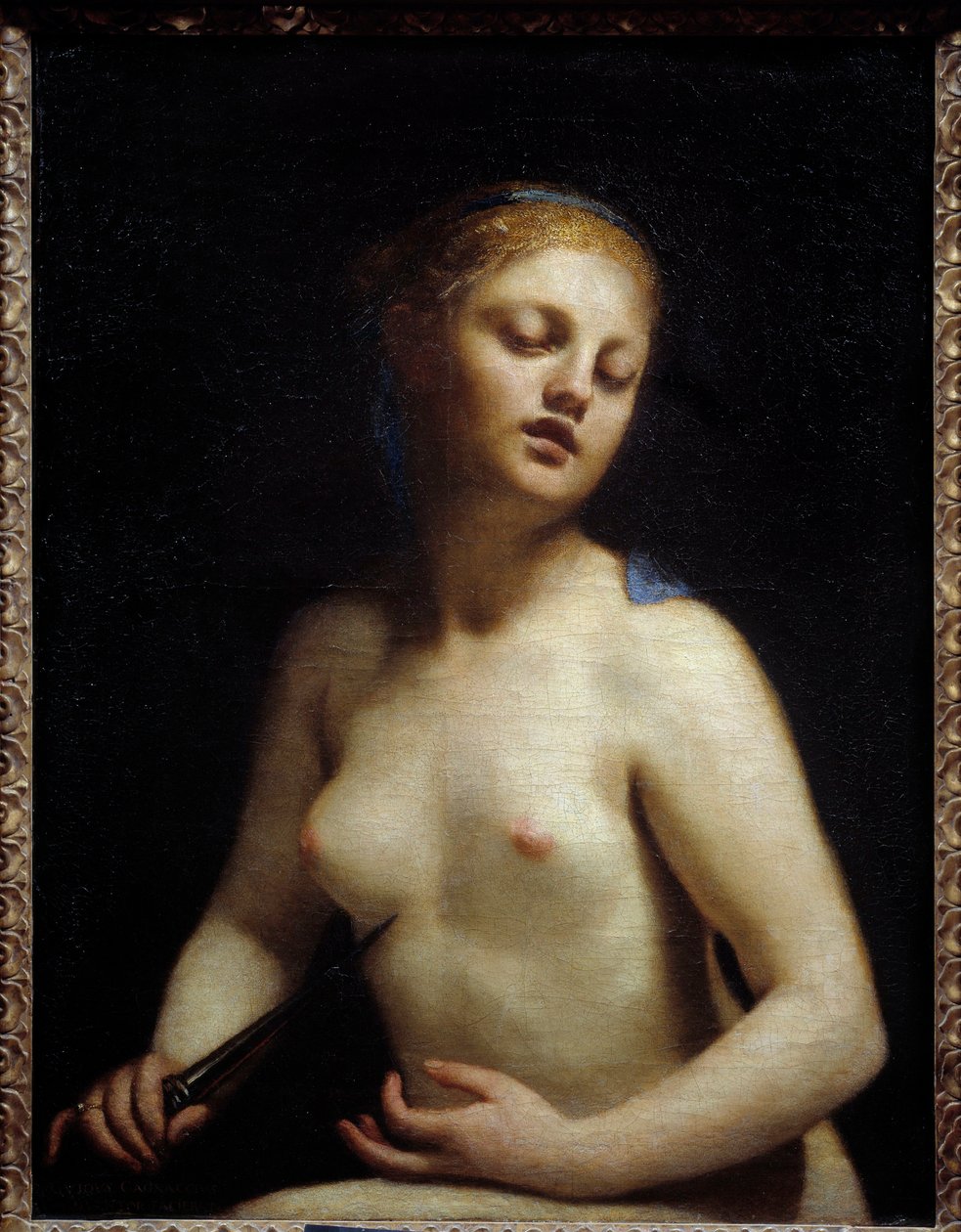 Lucrece zemřel Lucrece (Lucrezia, Lucretia, římská dáma) se stala obětí násilí ze strany jeho bratrance Sexta Tarquina, syna Tarquina Superba. Lucrece poslala pro svého otce a manžela (Collatinus) a přijela s Luciem Juniem Brutem, bratrancem Luciuse T. od Guido Cagnacci