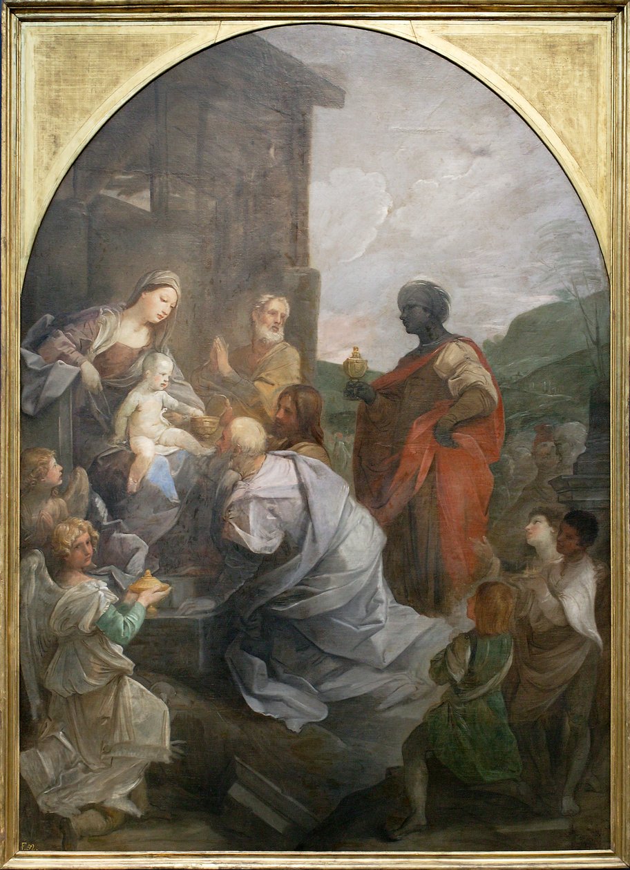 Klanění tří králů od Guido Reni
