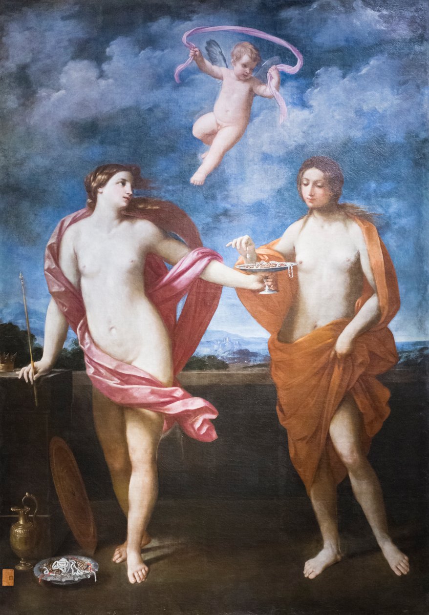 Alegorie liberálnosti a skromnosti od Guido Reni