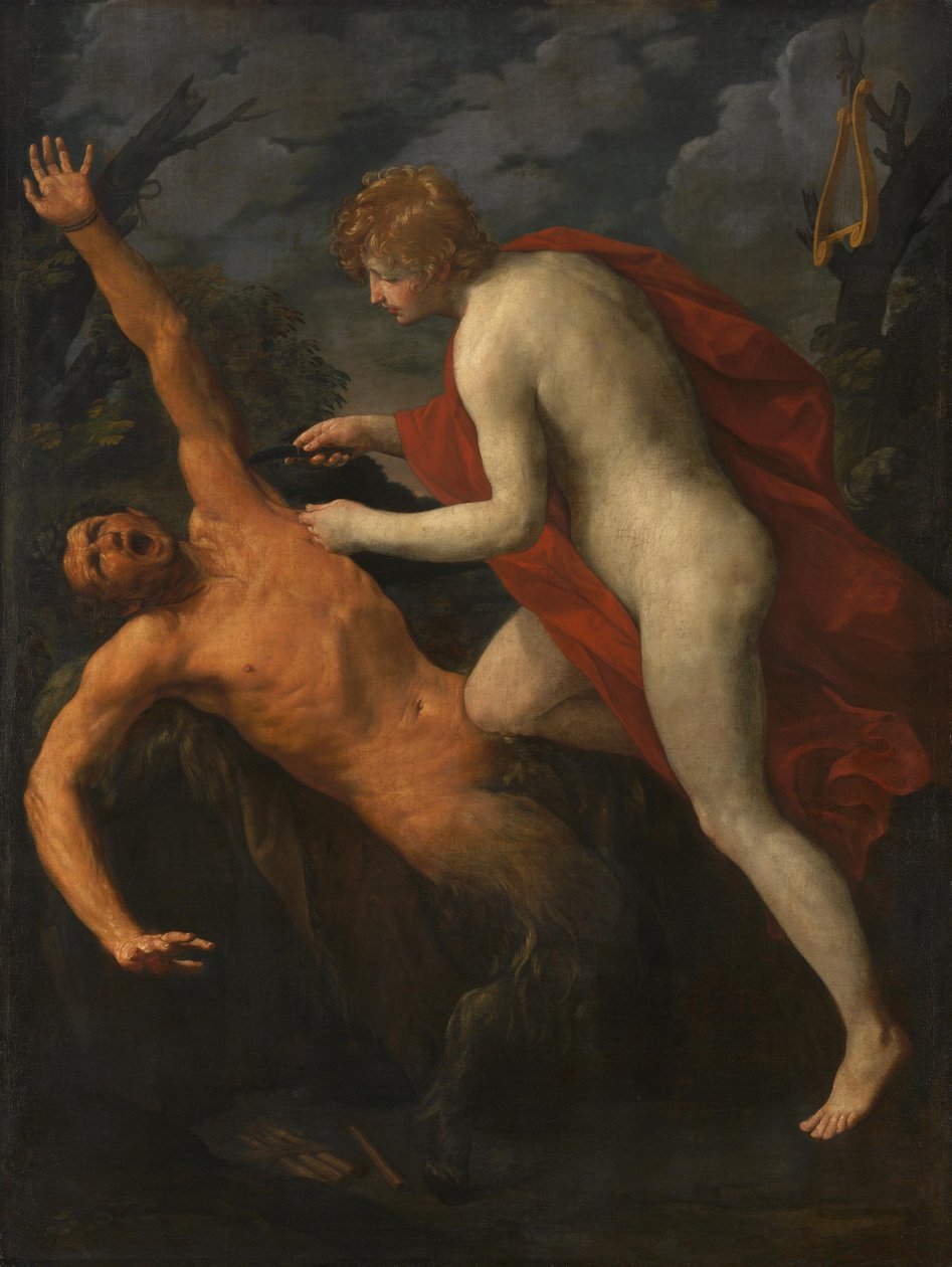 Apollón mučí Marsyáše od Guido Reni