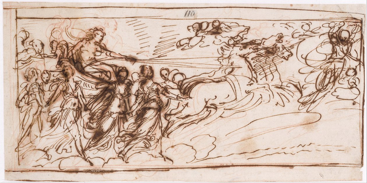 Apollón na slunečním voze od Guido Reni
