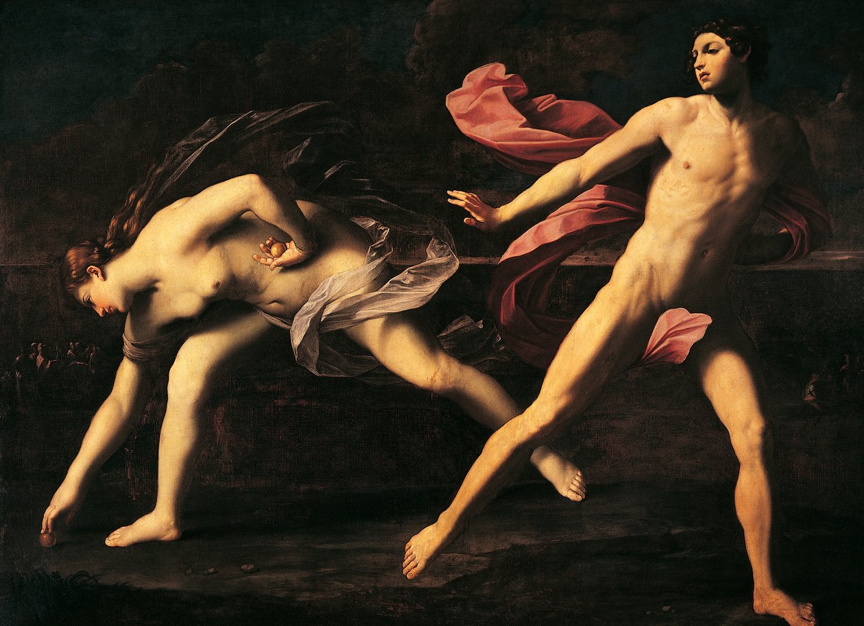 Atalanta a Hippomenes od Guida Reniho (1575-1642), olej na plátně od Guido Reni