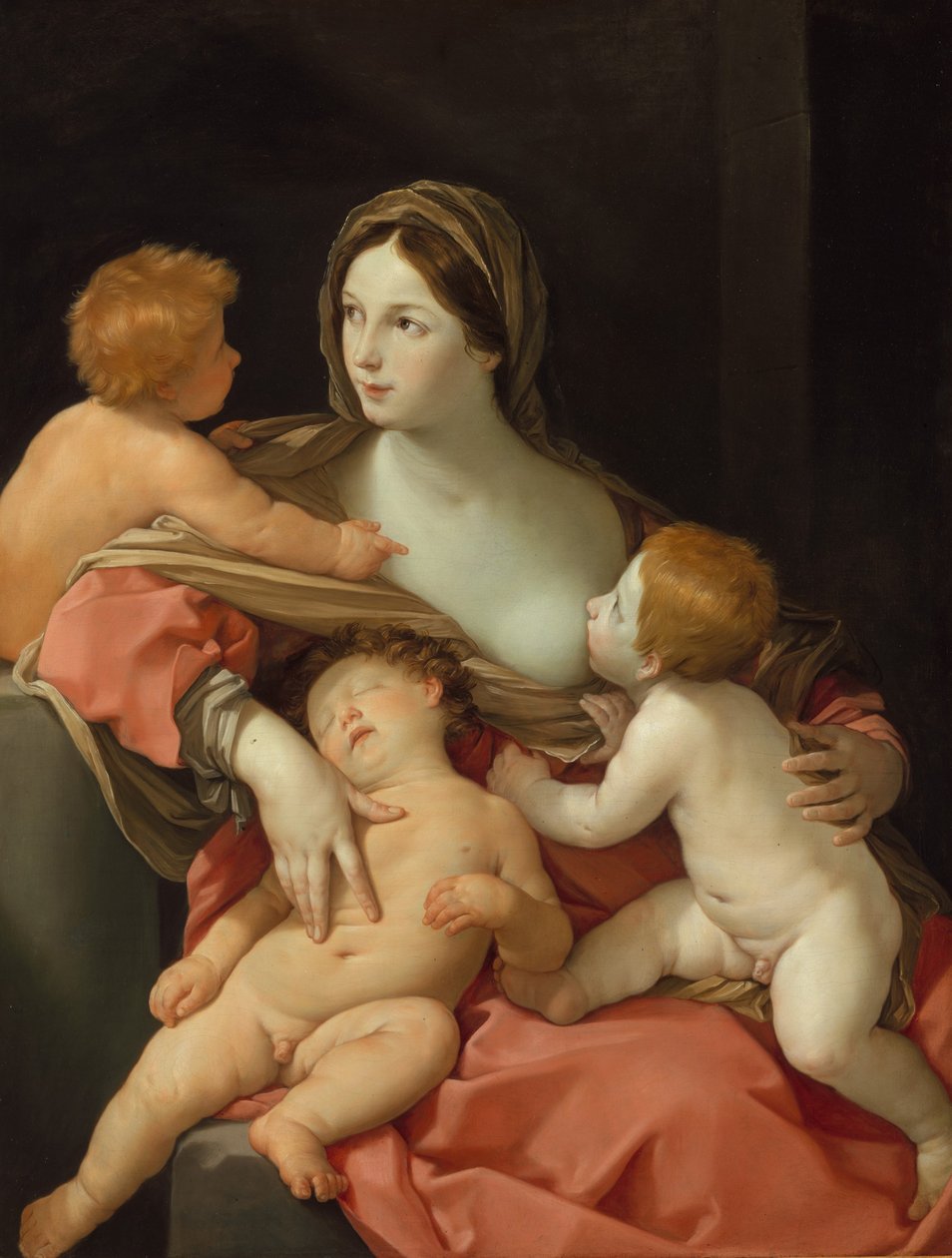 Charita (olej na plátně) od Guido Reni