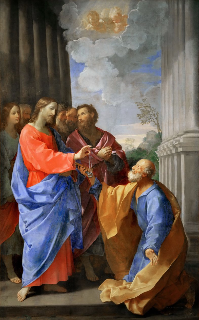 Kristus dává klíče svatému Petrovi, c. 1620. od Guido Reni