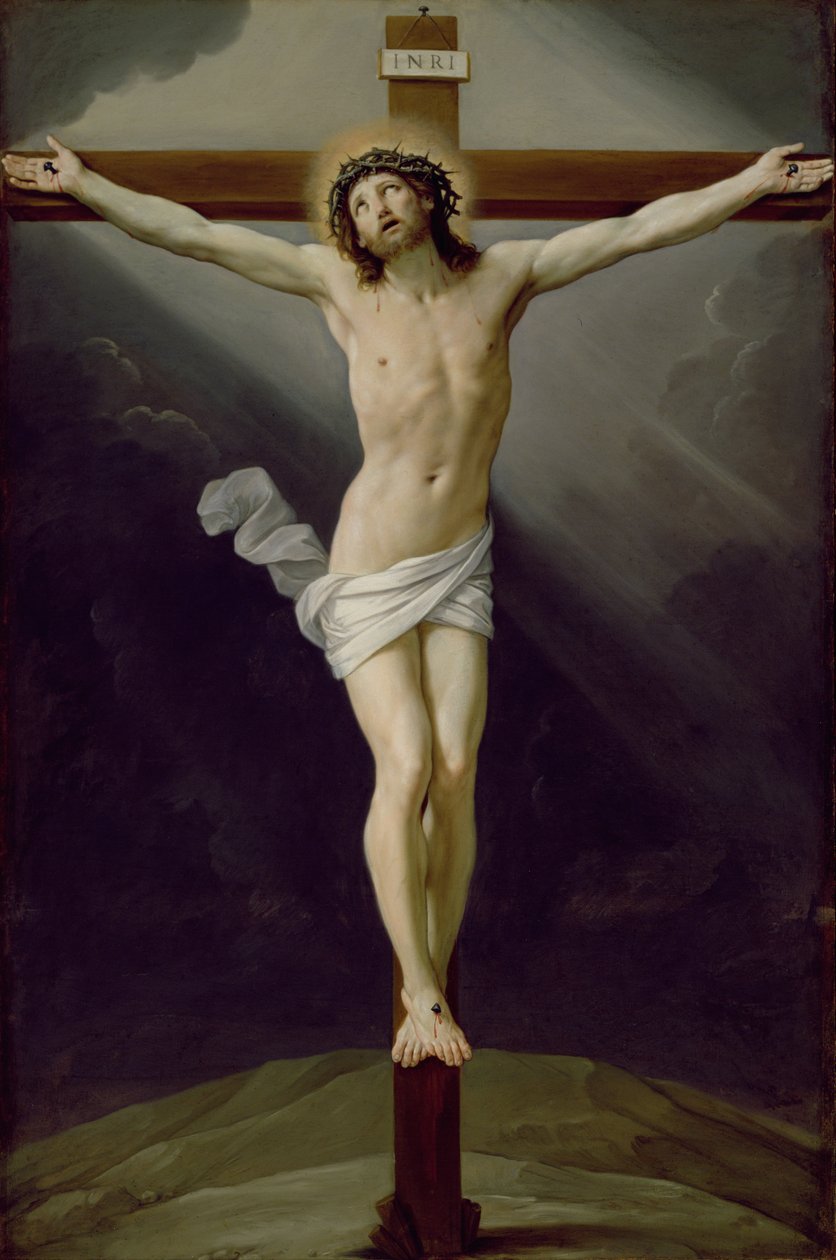 Kristus na kříži (olej na plátně) od Guido Reni