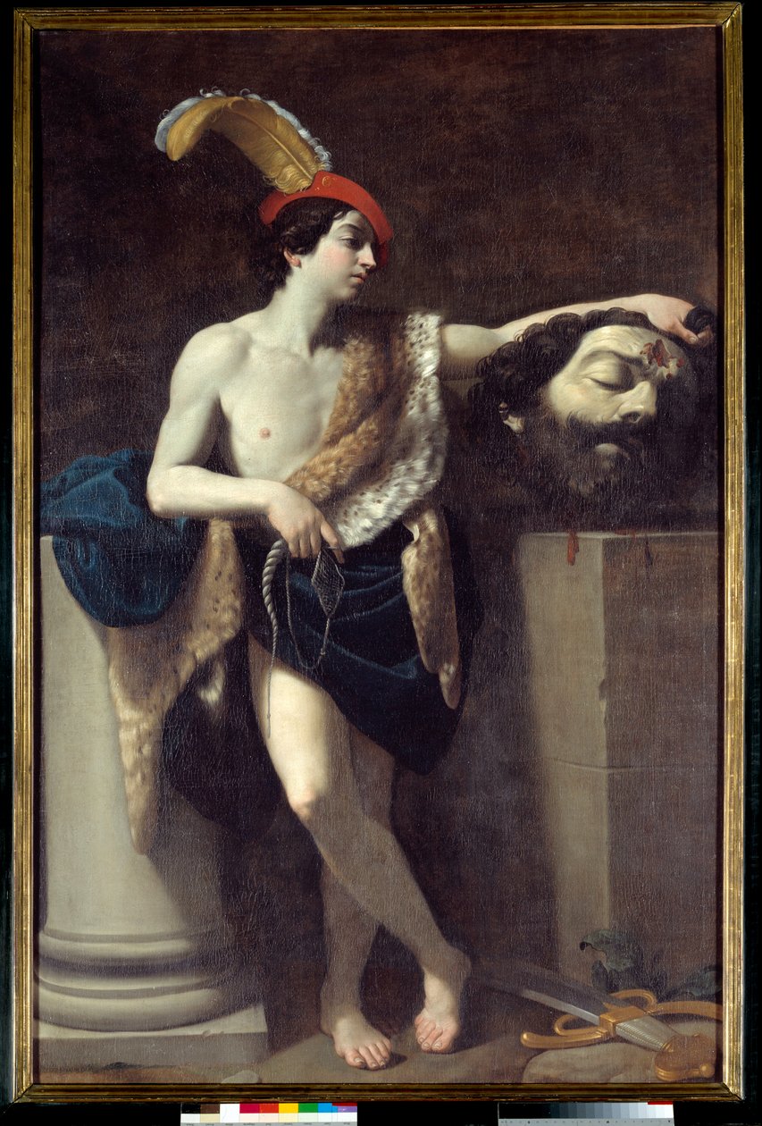 David drží Goliášovu hlavu Obraz Guido Reni dit le Guide (1575-1642) 1606 Sun. 2,37x1,37m od Guido Reni