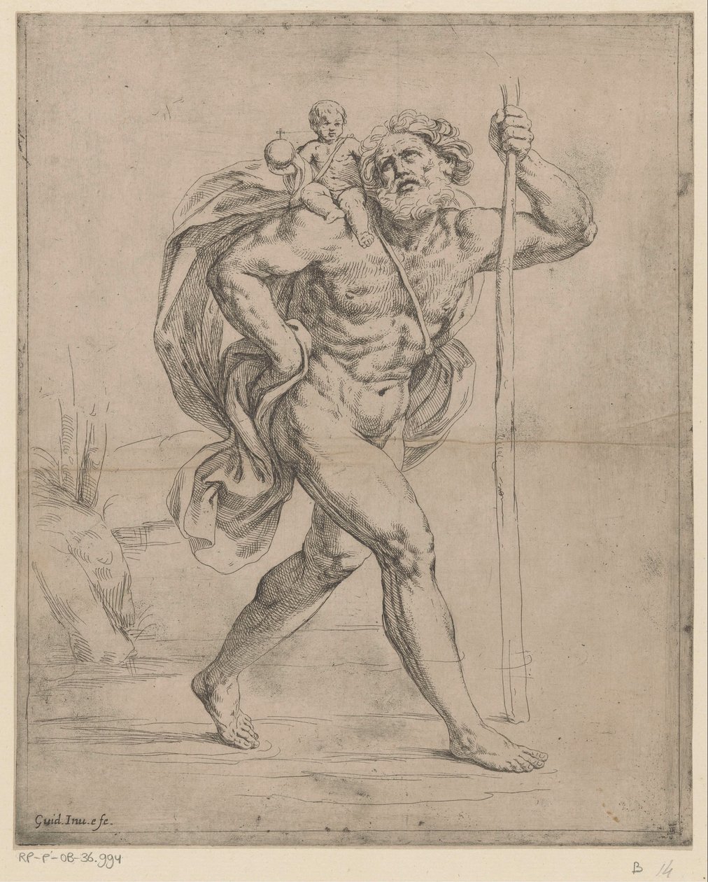 Svatý Kryštof od Guido Reni