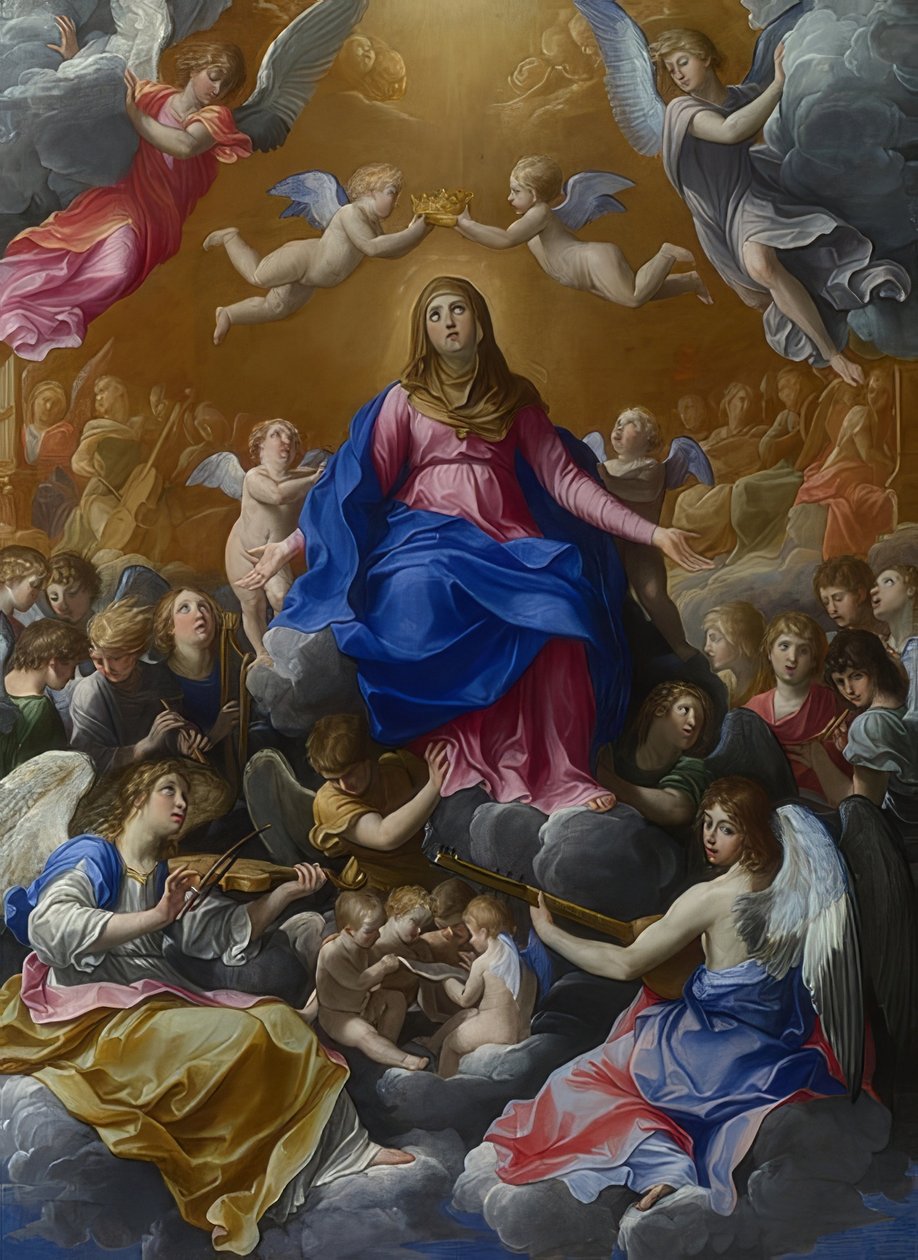 Korunovace Marie. Kolem roku 1607 od Guido Reni
