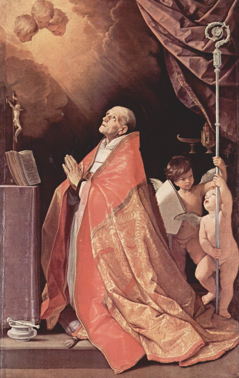 Němčina: Svatý Ondřej Corsini v modlitbě od Guido Reni