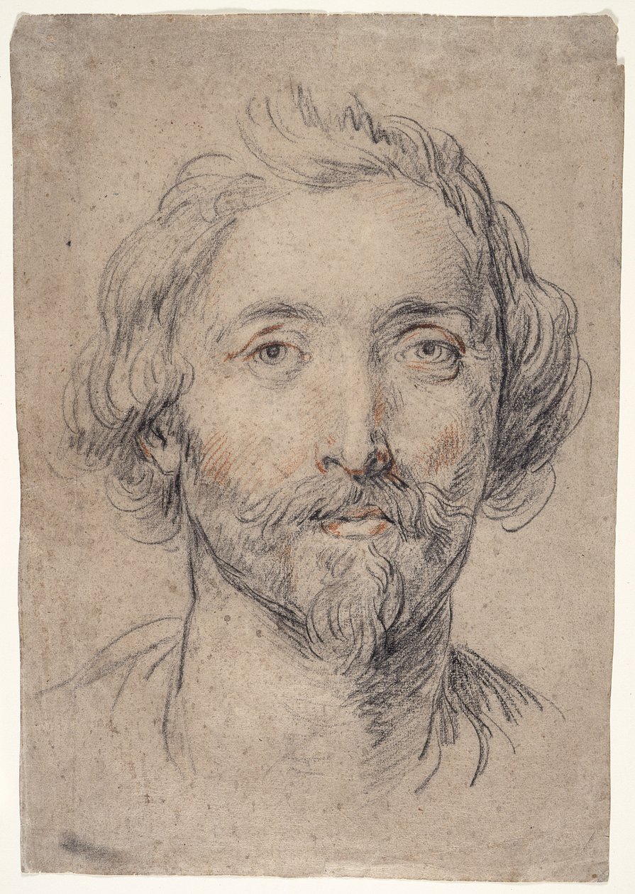 Hlava muže [Nicholas Lanier?] od Guido Reni
