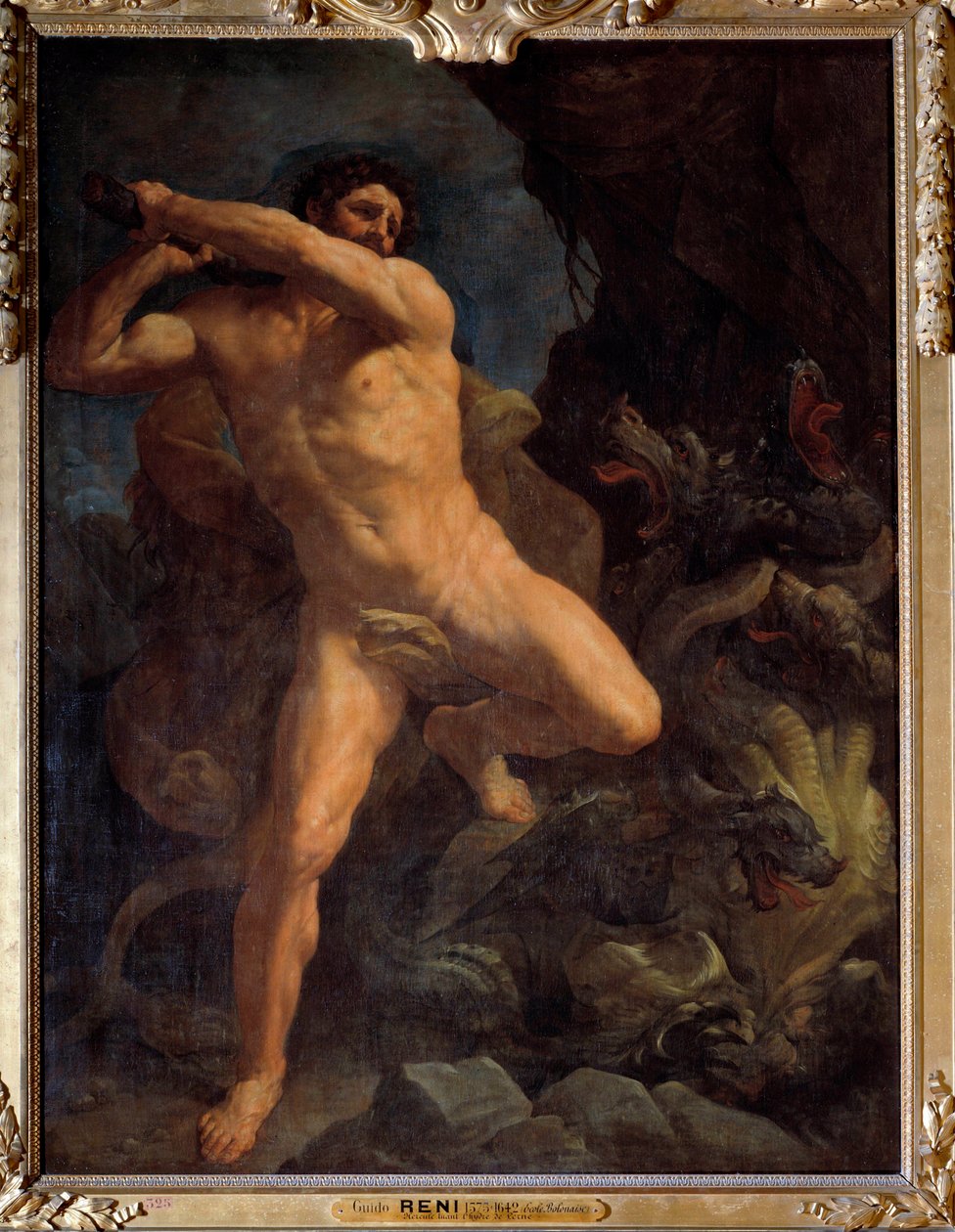 Hercules Terrassing the Hydra of Lerne Malba Guido Reni dit le Guide (1573-1642) 1617 Sun. 2,6x1,9m od Guido Reni