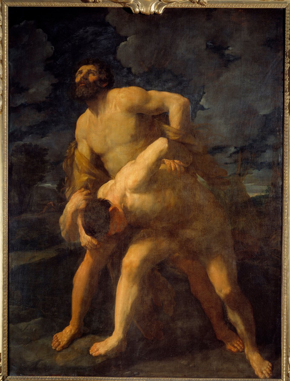 Hercules zápasí s Achelous Hercules paluby řecké řeky. Obraz Guido Reni dit le Guide (1575-1642) 1620 Sun. 2,61 x 1,92 m od Guido Reni