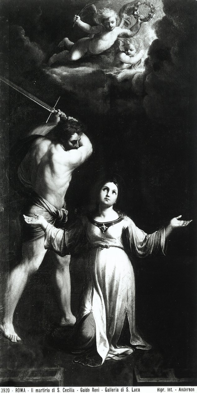 Umučení svaté Cecílie, kolem roku 1603 od Guido Reni
