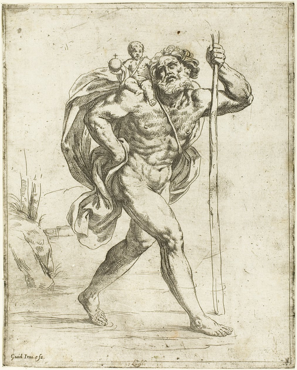 Svatý Kryštof od Guido Reni