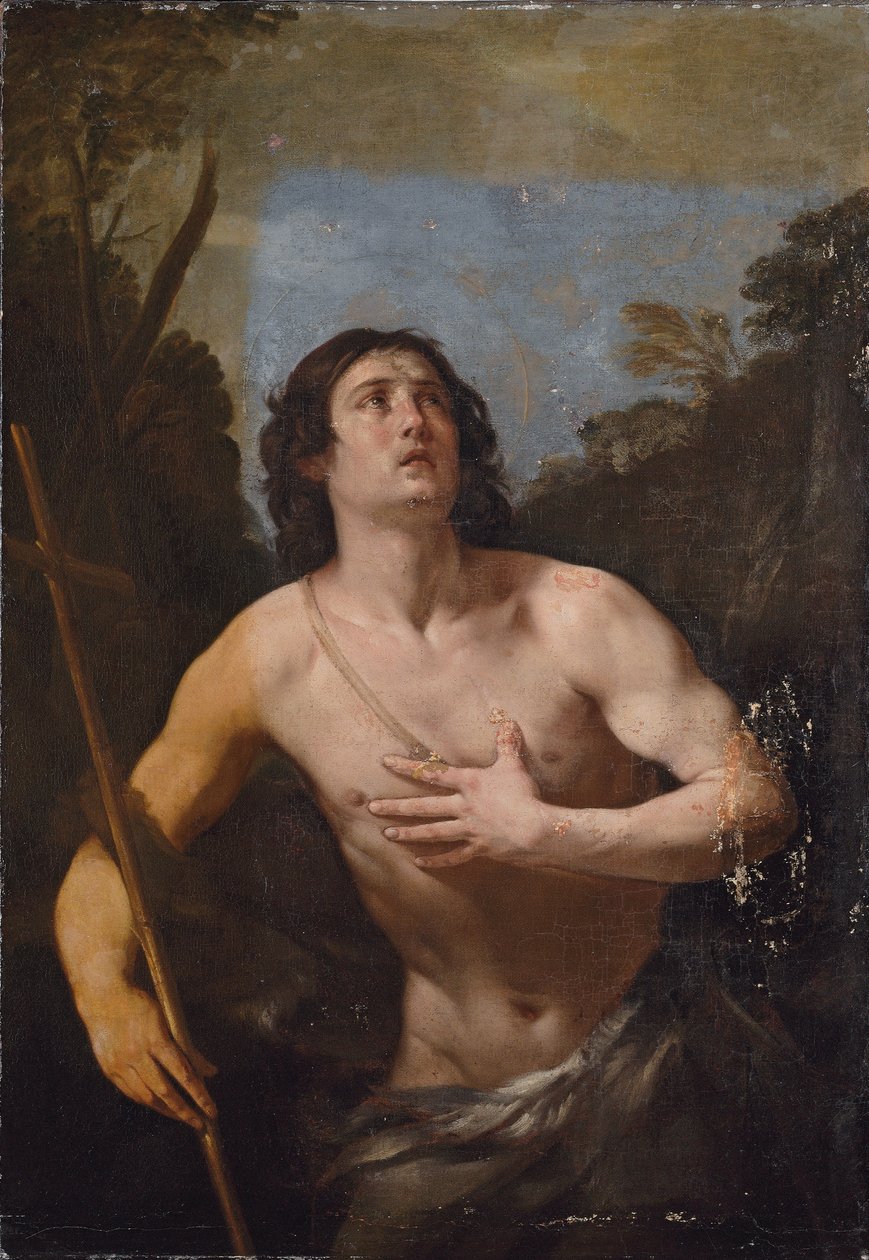 Svatý Jan Křtitel na poušti od Guido Reni