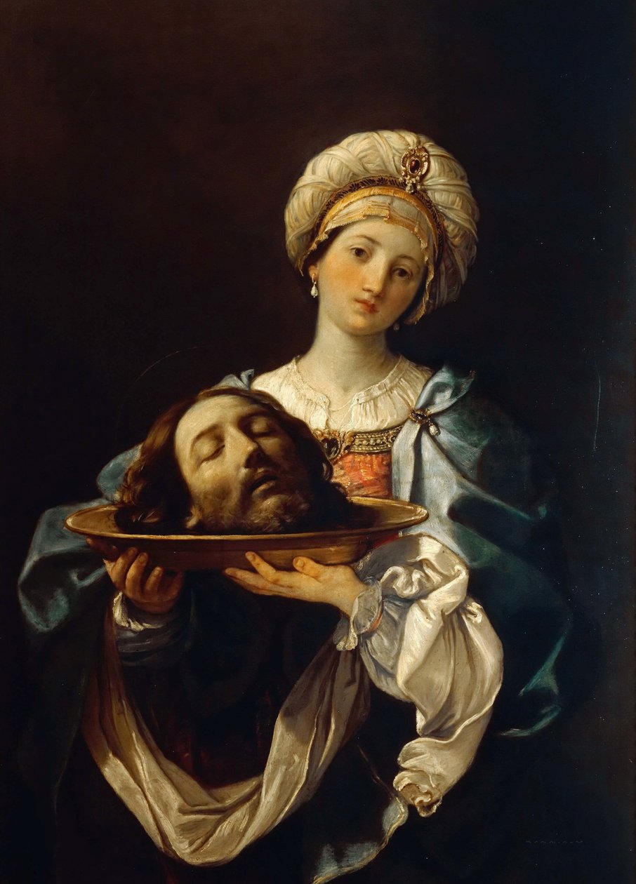 Salome drží hlavu Jana Křtitele, asi 1638. od Guido Reni