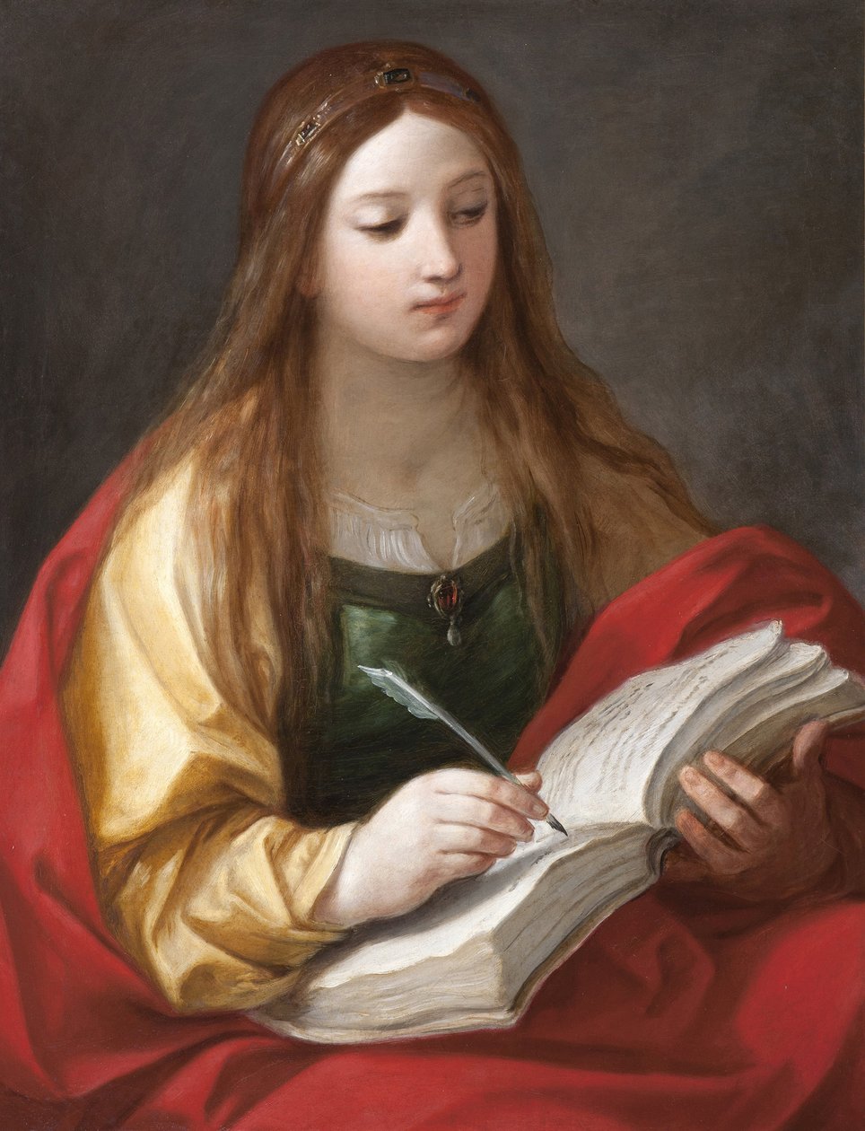 Sibylle - Sibyla par Reni, Guido (1575-1642). Olej na plátně,, Strada Nuova Museums, Janov od Guido Reni