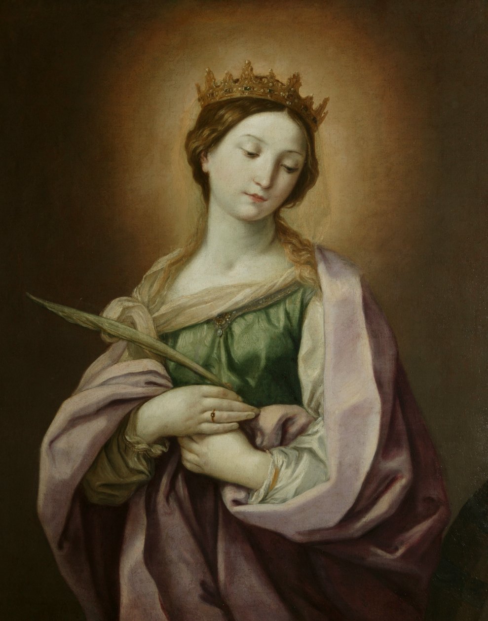 Svatá Kateřina, kolem 1638-40 (olej na plátně) od Guido Reni