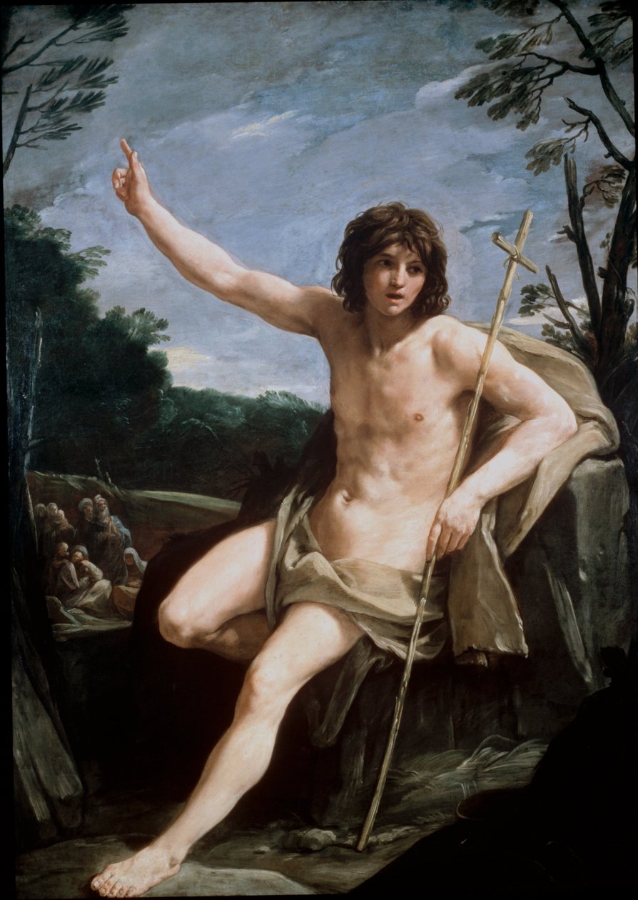 Svatý Jan Křtitel na poušti od Guido Reni