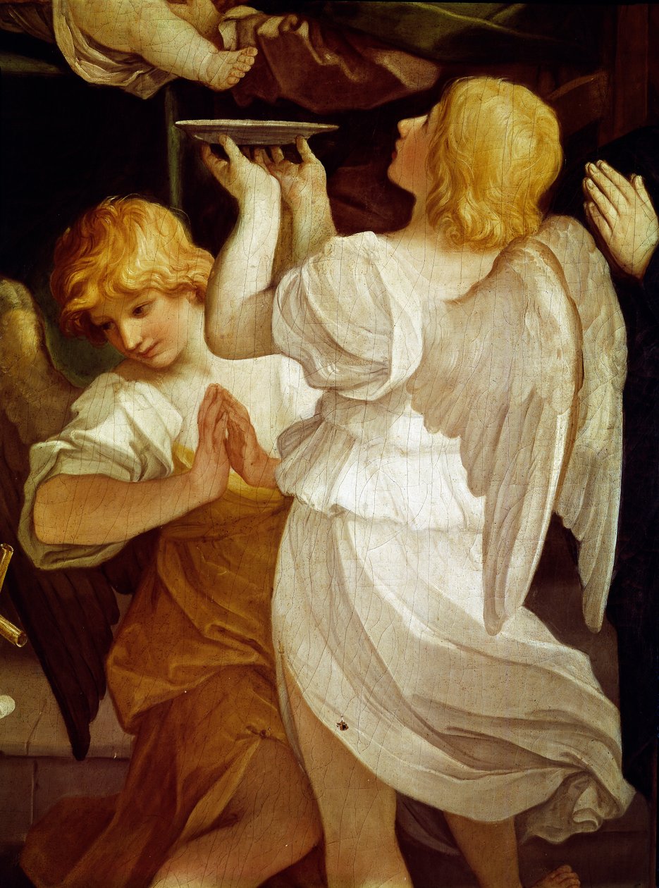 Obřízka, detail (Malba od Guido Reni