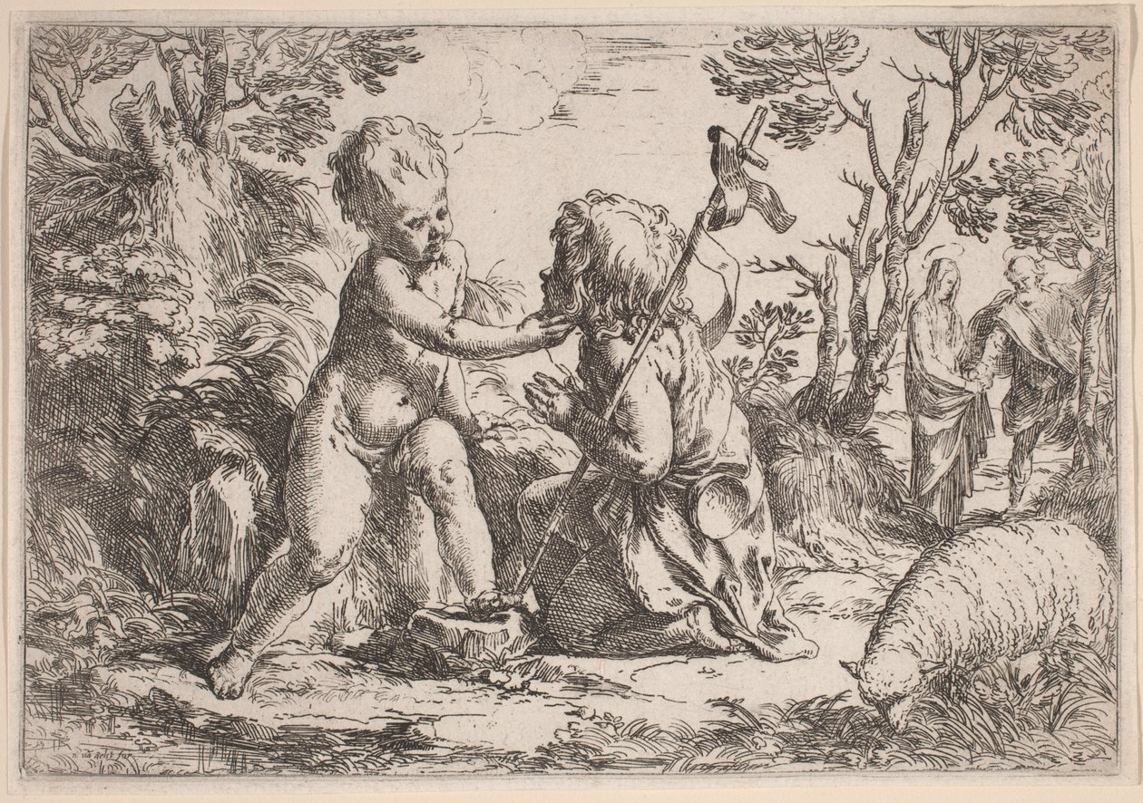 Jezulátko a svatý Jan od Guido Reni