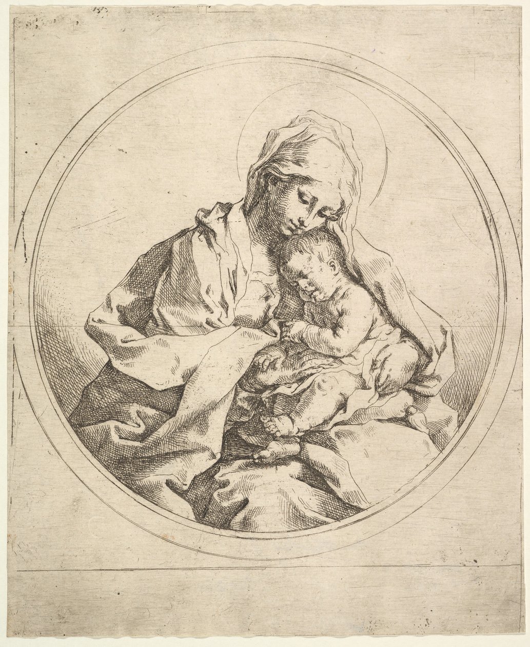 Madona a dítě v kole. od Guido Reni