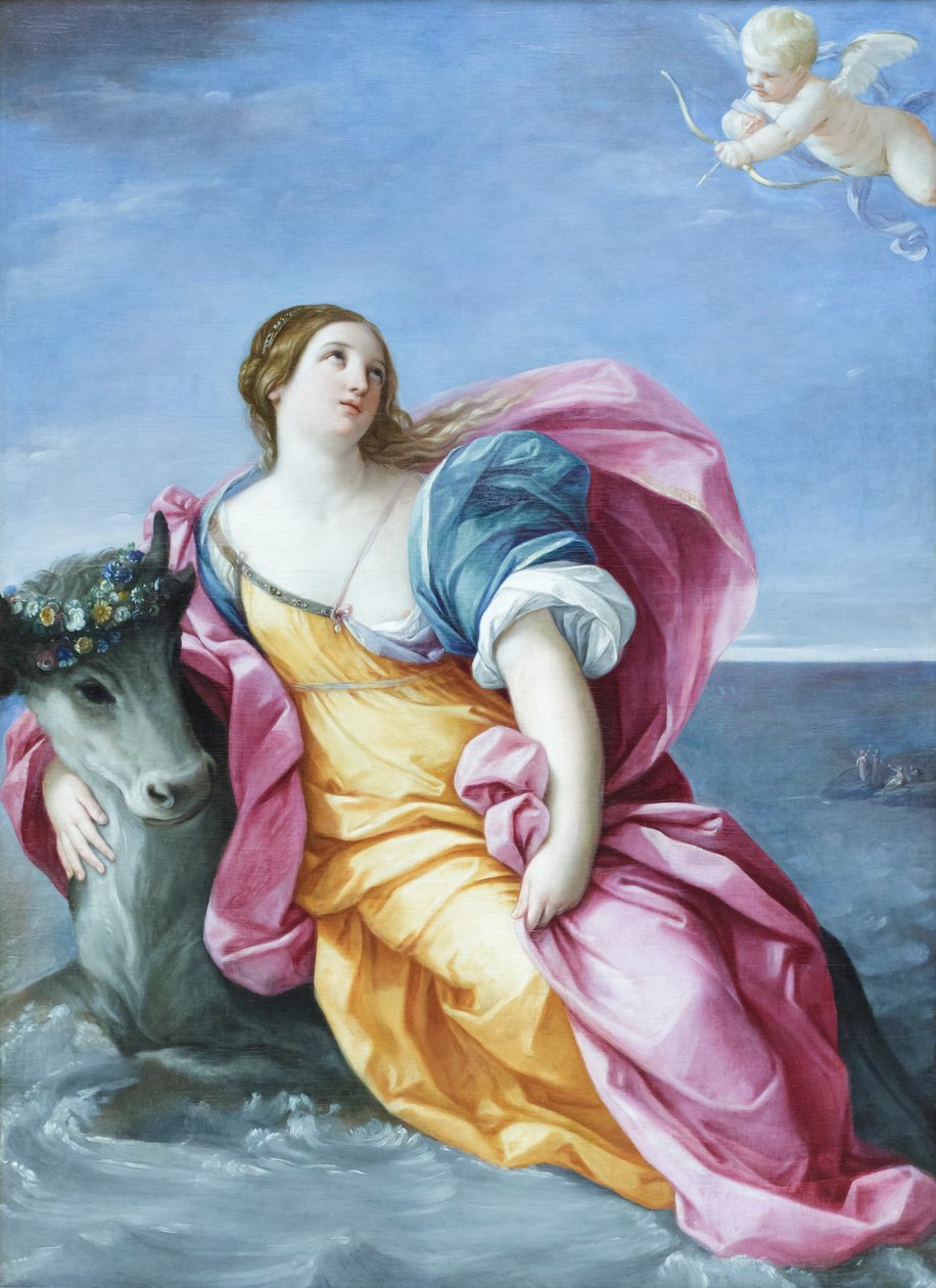 Znásilnění Evropy, asi 1637-39 (olej na plátně) od Guido Reni
