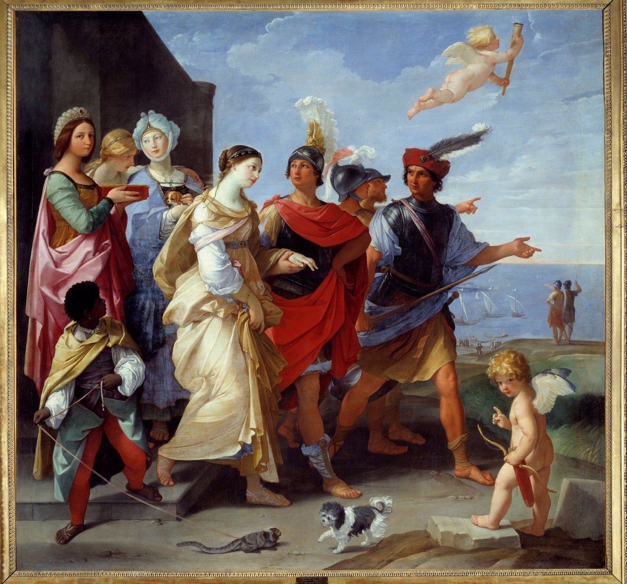 Trojská válka: Obraz „“Únos Heleny“ od Guida Reni dit Le Guide (1575-1642) 1631 Sun. 2,53x2,65m od Guido Reni