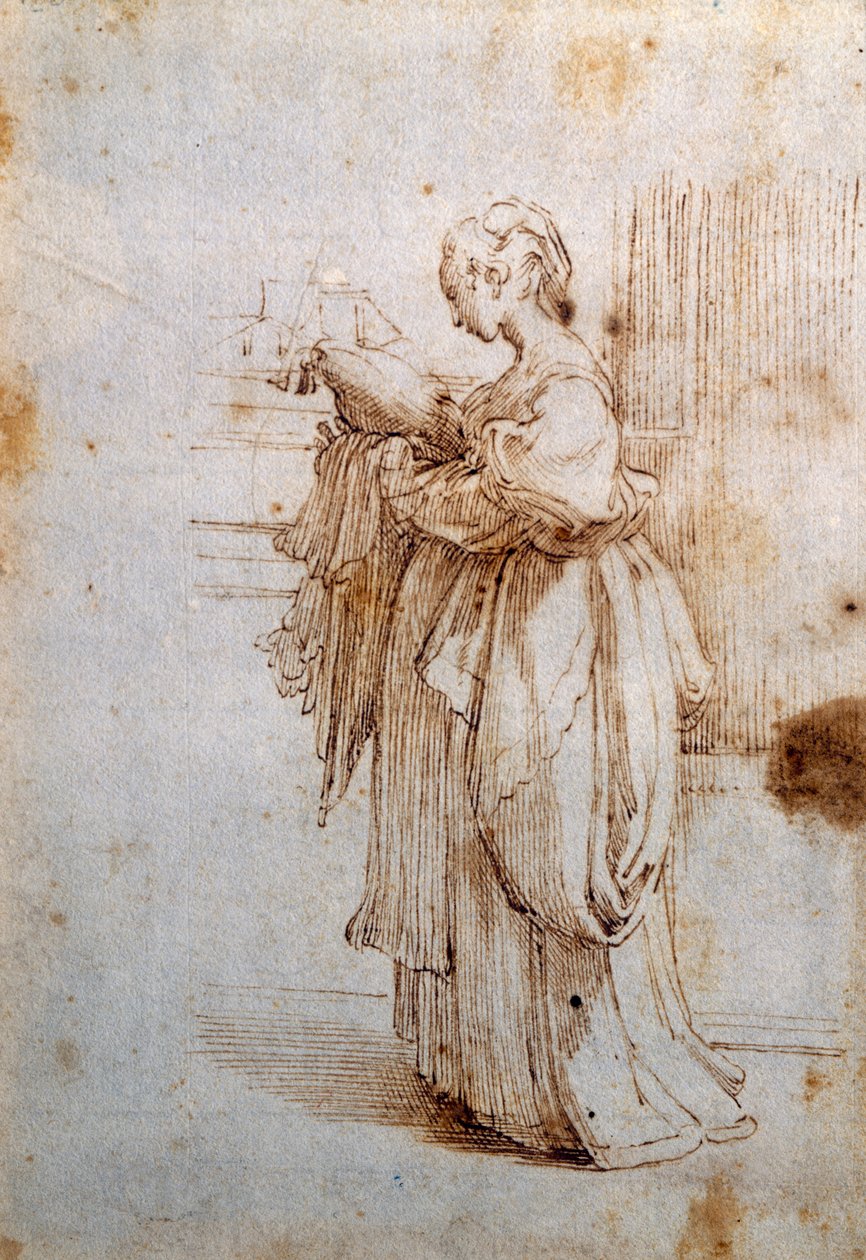 Žena s polštářem od Guido Reni