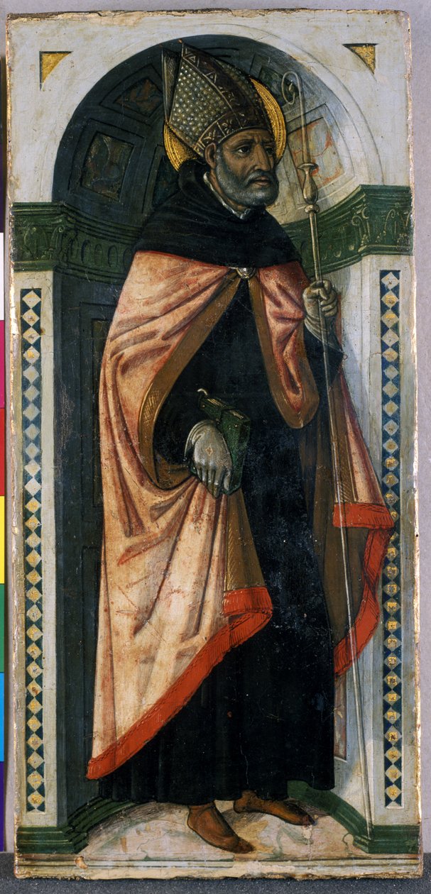 St. Augustine, cca 1500 (tempera na dřevě) od Guidoccio di Giovanno Cozzarelli