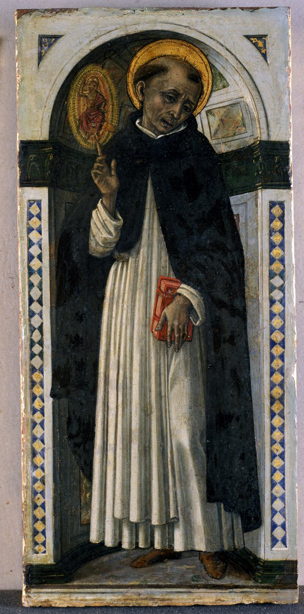 St. Vincent Ferrer, cca 1500 (tempera na dřevě) od Guidoccio di Giovanno Cozzarelli