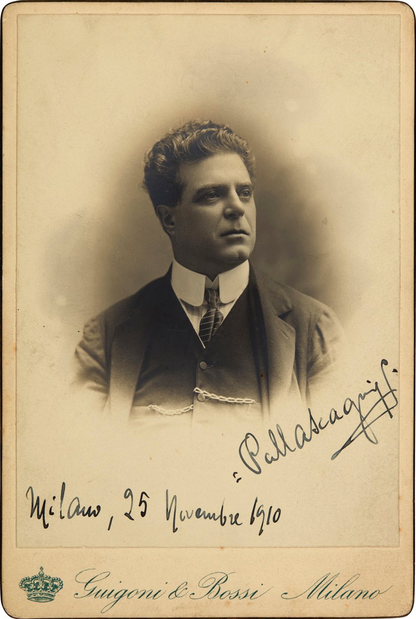Portrét skladatele Pietra Mascagniho 1863-1945, 1910. od Guigoni and Bossi.