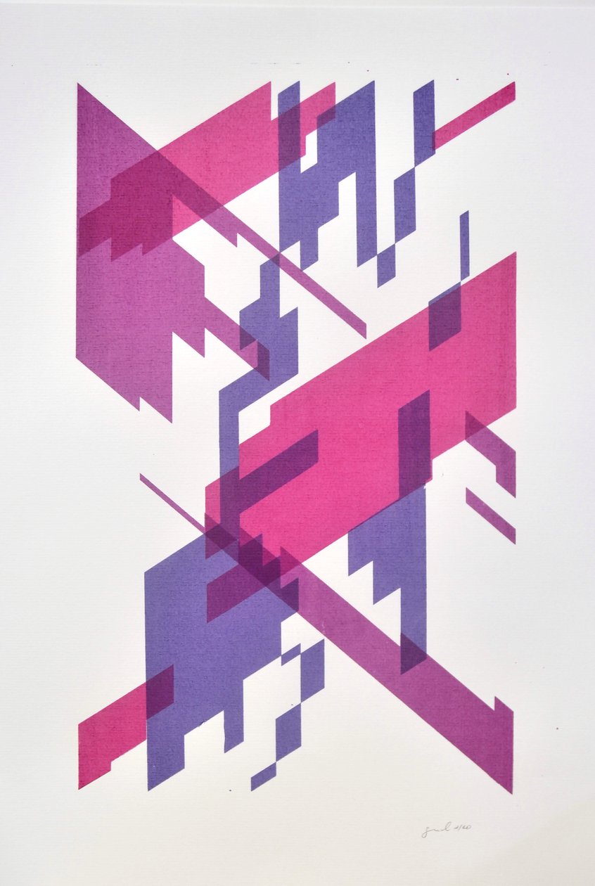 Dekonstrukce N°13, 2014 (tuš na papíře) od Guilherme Pontes