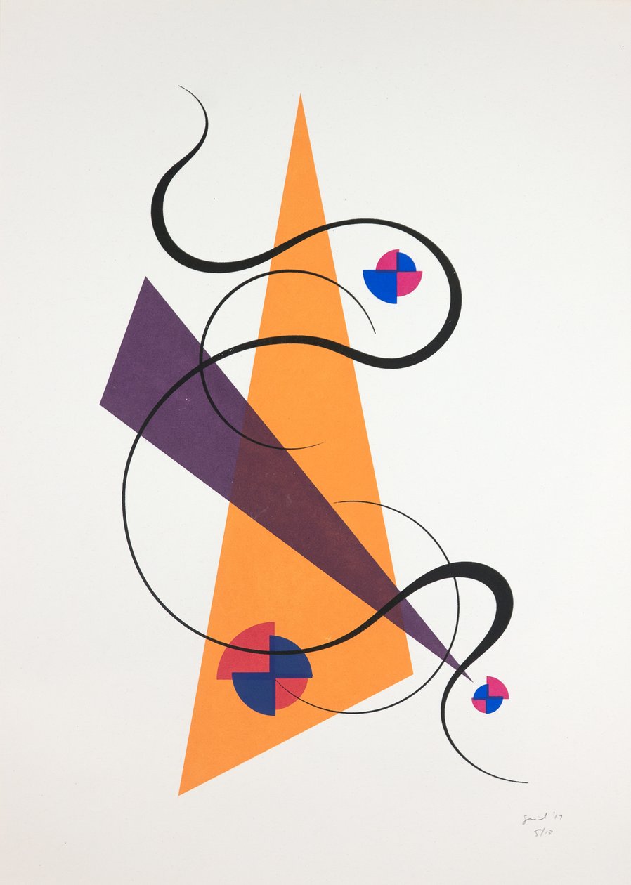 Movement Nº4, 2019 (sítotisk) od Guilherme Pontes
