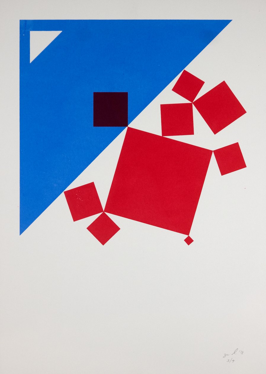 Suprematist Bacchus a Ariadne po Titan In Silkscreen, 2018 (sítotisk) od Guilherme Pontes
