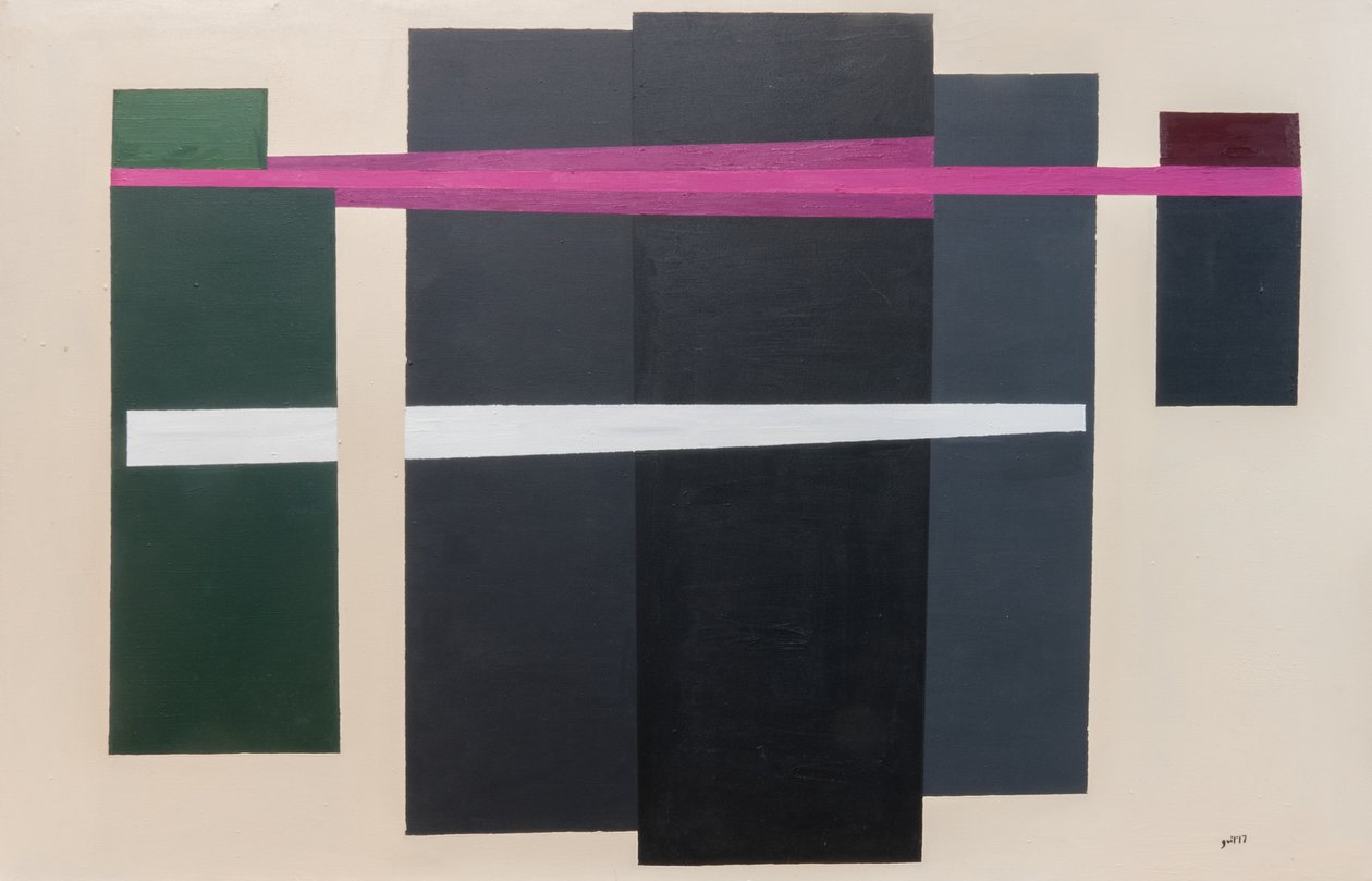 Suprematistická poprava Maxmiliána, 2017 (olej na plátně) od Guilherme Pontes