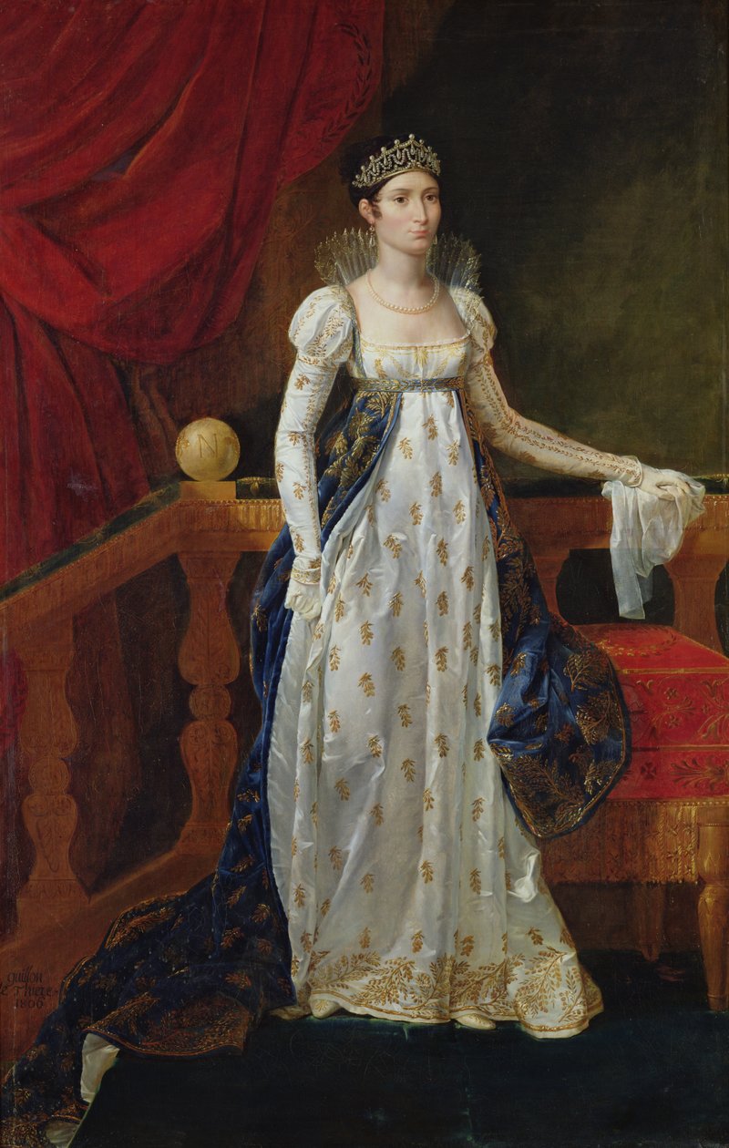 Elisa Bonaparte (1777-1820), princezna Bacciochi, 1806 od Guillaume Guillon Lethière