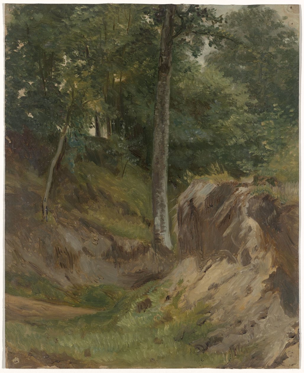 Suchý potok v lese od Guillaume Anne van der Brugghen