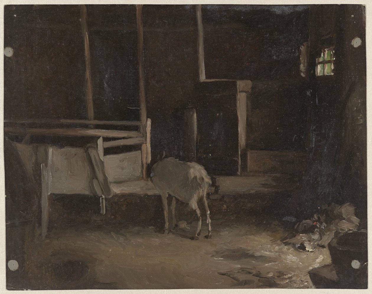 Dítě ve stáji od Guillaume Anne van der Brugghen