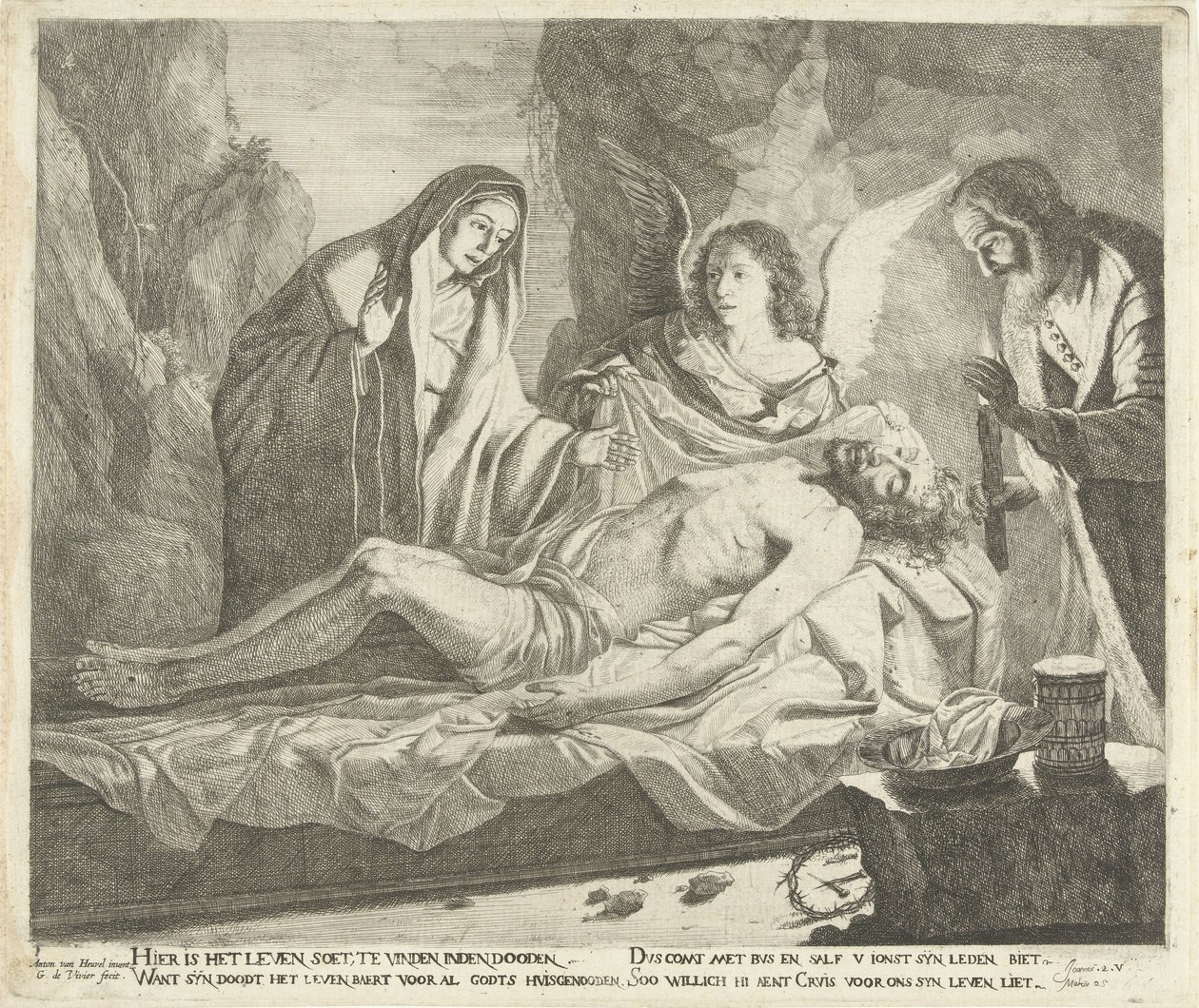 Pohřeb Krista od Guillaume Duvivier