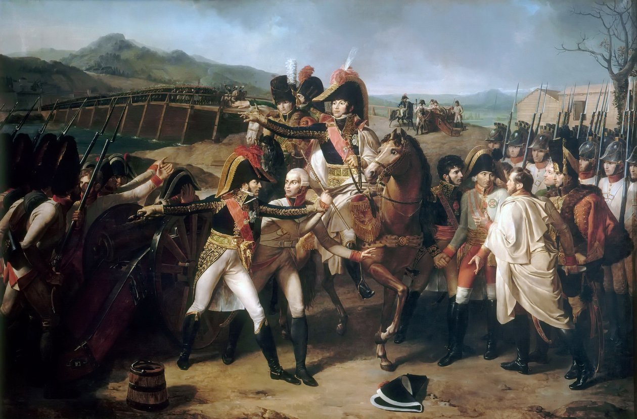 Překvapení u mostu přes Dunaj 13. listopadu 1805 od Guillaume Guillon Lethière
