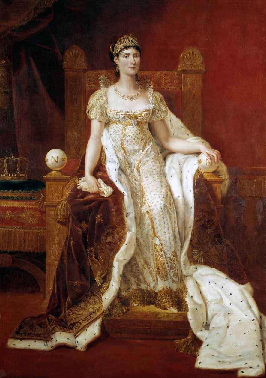 Celovečerní portrét Josephine de Beauharnais, císařovny francouzské (1763-1814) Obraz Guillaume Lethiere (1760-1832) 1807 Sun. 2,15 x 1,49 m - Celovečerní portrét Josephine de Beauharnais, císařovny Francouzů (1763-1814). Obraz od Guillaua od Guillaume Lethiere