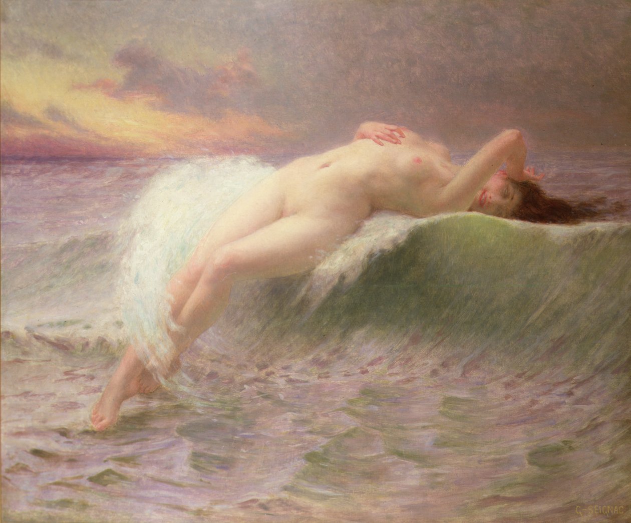 Vodní nymfa od Guillaume Seignac