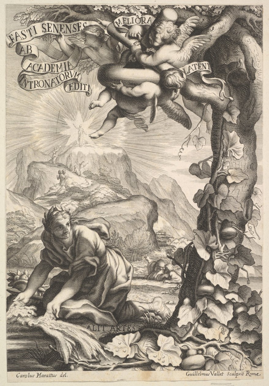 Frontispis Fasti Senenese, 1645-1704. od Guillaume Vallet