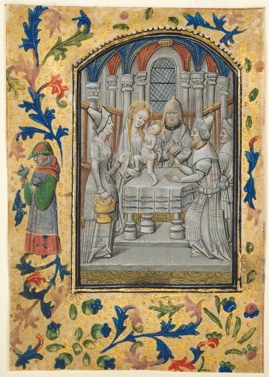 List z knihy hodin: Návštěva, c. 1470-1480. od Guillaume Vrelant