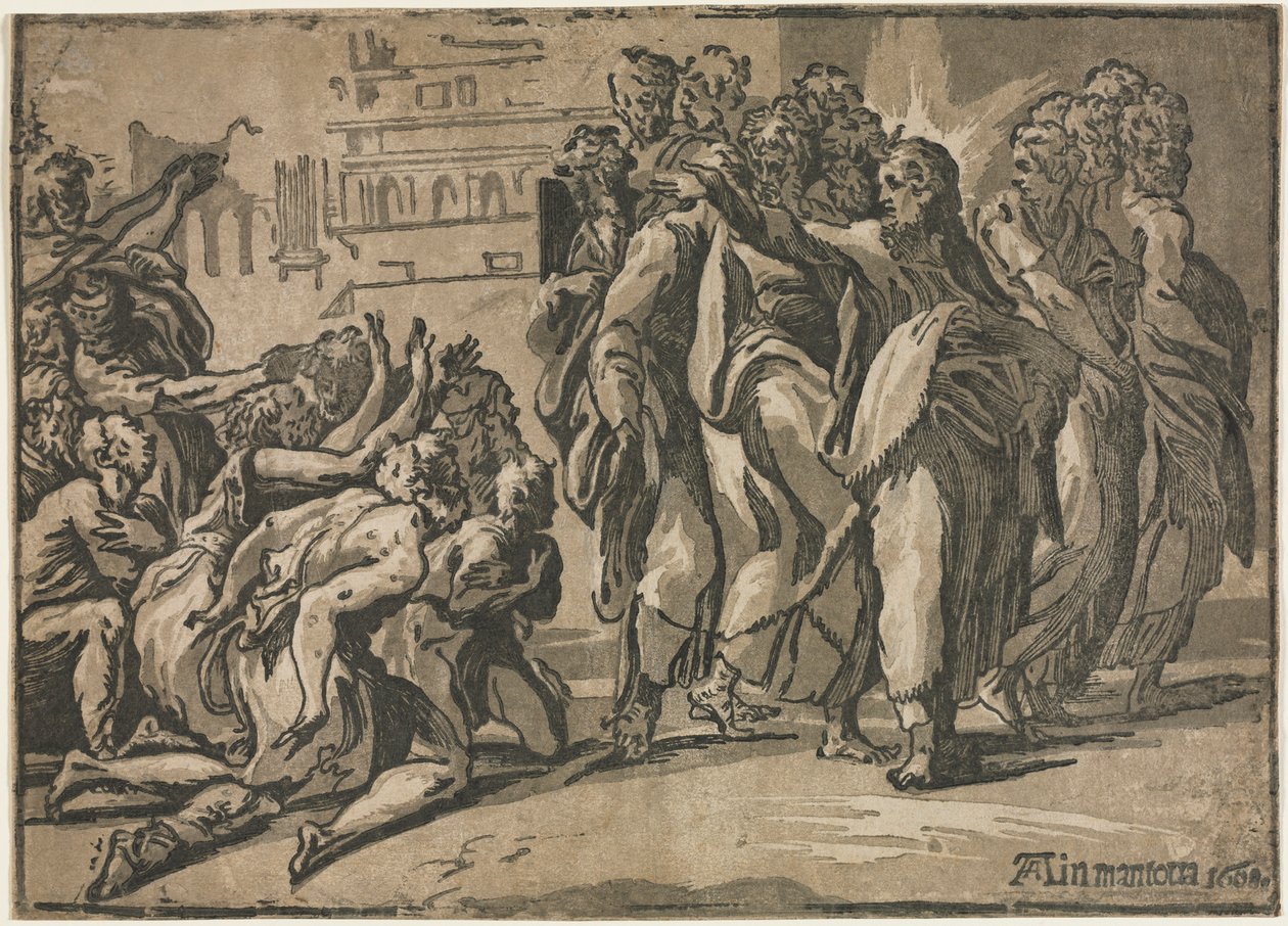 Kristus uzdravuje malomocné, 1608. od Guiseppe Rossigliani