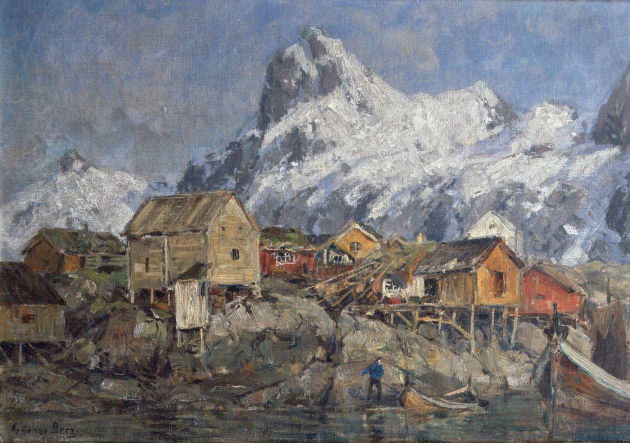 Svolvær (malba) od Gunnar Berg