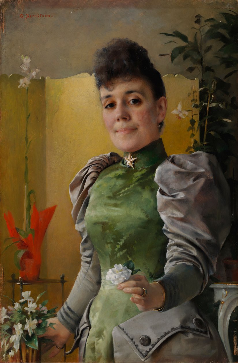 Portrét paní Marie von Wahlbergové (rozené Sinebrychoffové) od Gunnar Berndtson