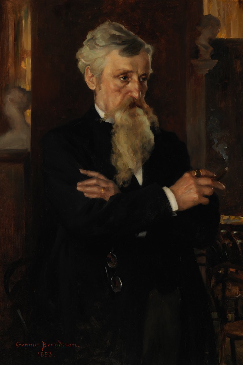 Portrét Augusta Schaumana, novináře od Gunnar Berndtson