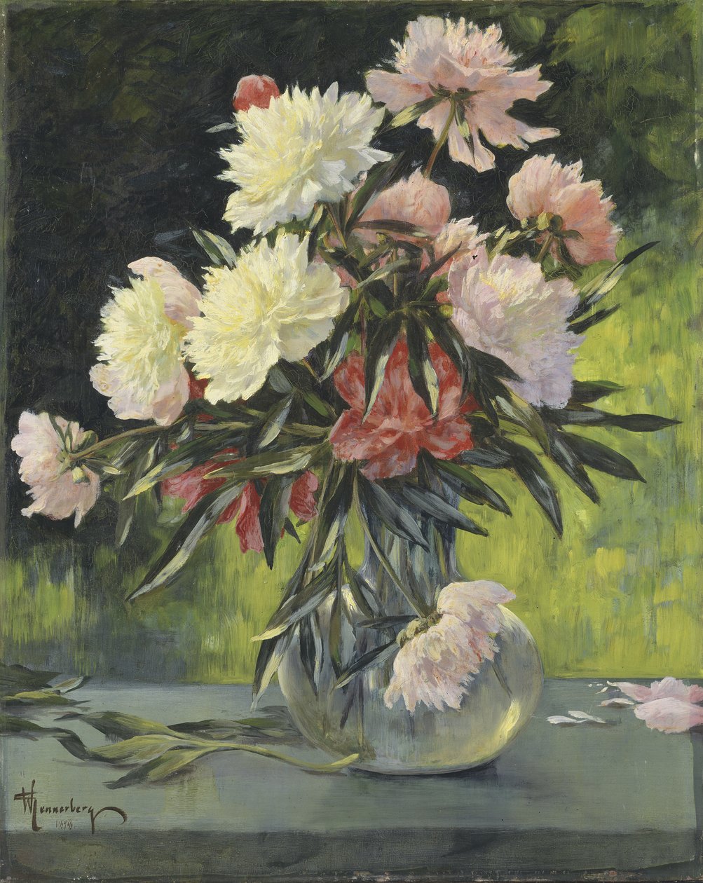 Pivoňky, 1898 od Gunnar Gunnarson Wennerberg